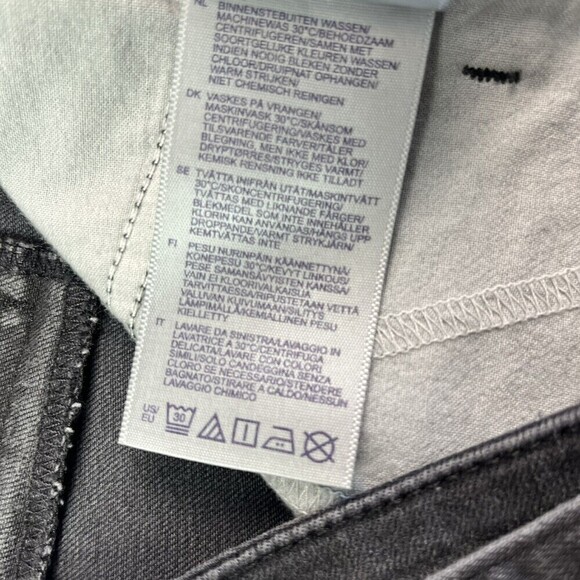 NYDJ Columbia Marilyn Tie Waist Straight Leg Pants Jeans Gray Stretch Size 20W - Picture 14 of 14